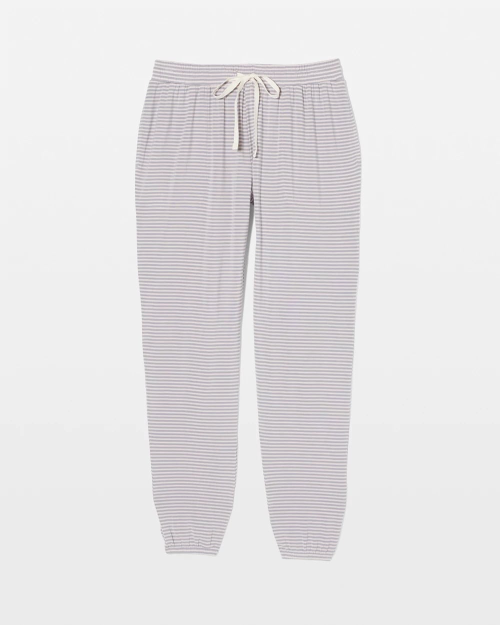 NIGHTCAP STRIPE LILAC ASH Banded Ankle Pajama Pant