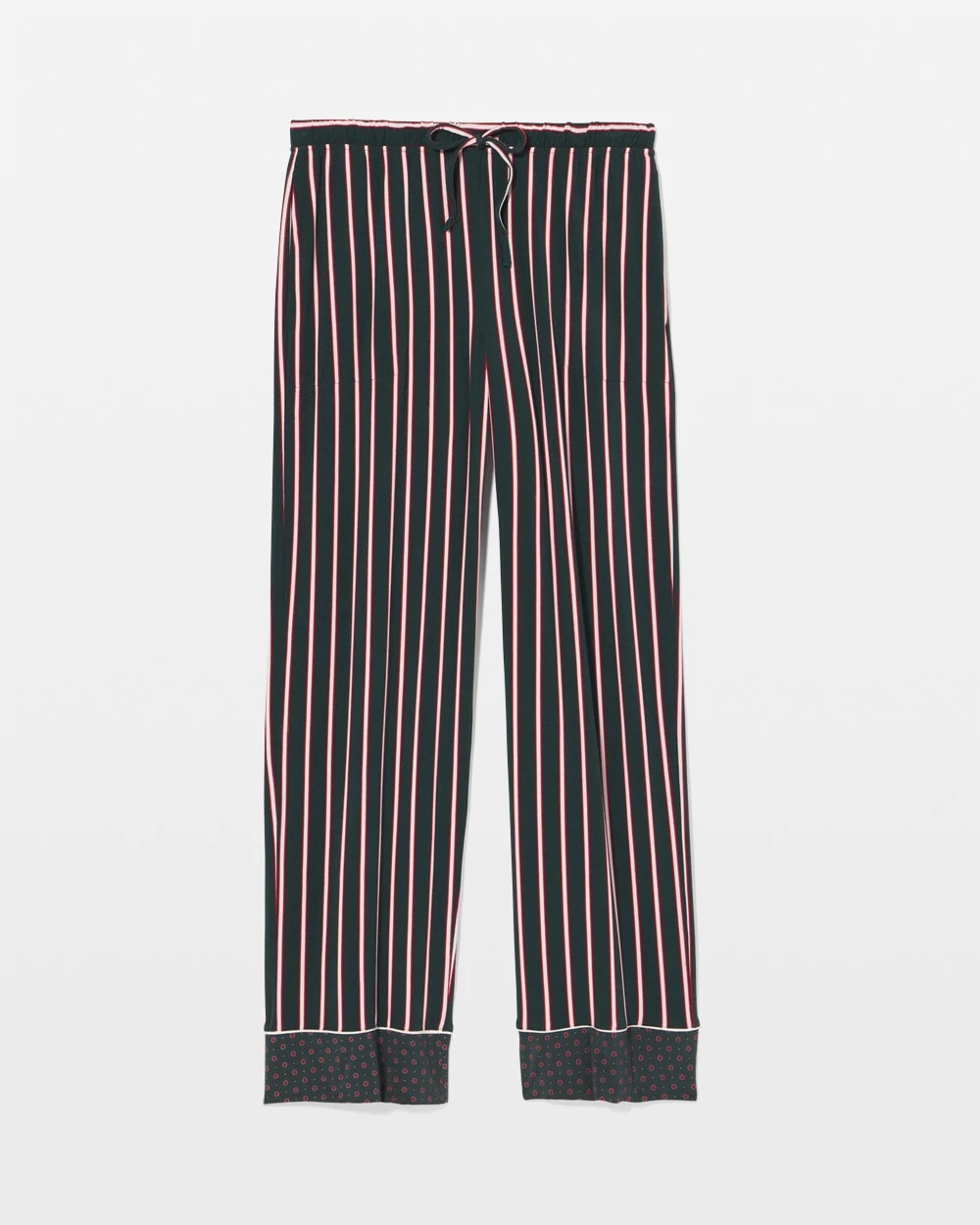 MIDNIGHT STRIPE GREEN JOL Printed Pajama Pant