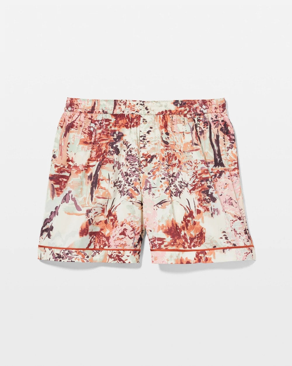 WALK IN THE PARK M CHAMP Piped Pajama Shorts