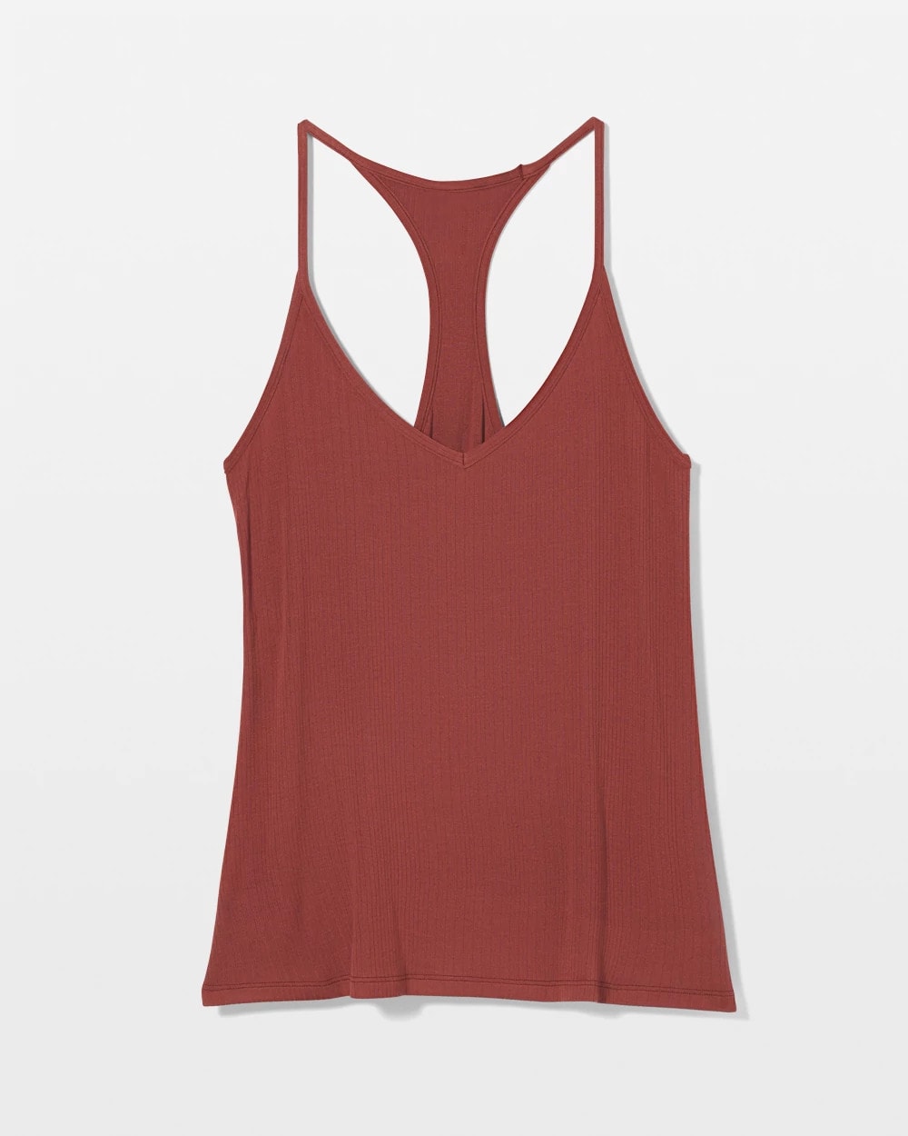 SPICED MAHOGANY Lightweight Rib Knit Pajama Cami