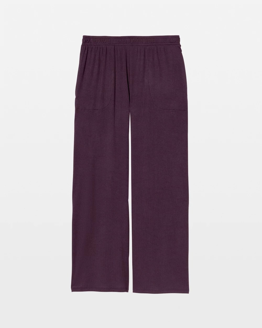PLUM PERFECT Lightweight Rib Knit Wide Leg Pajama Pants