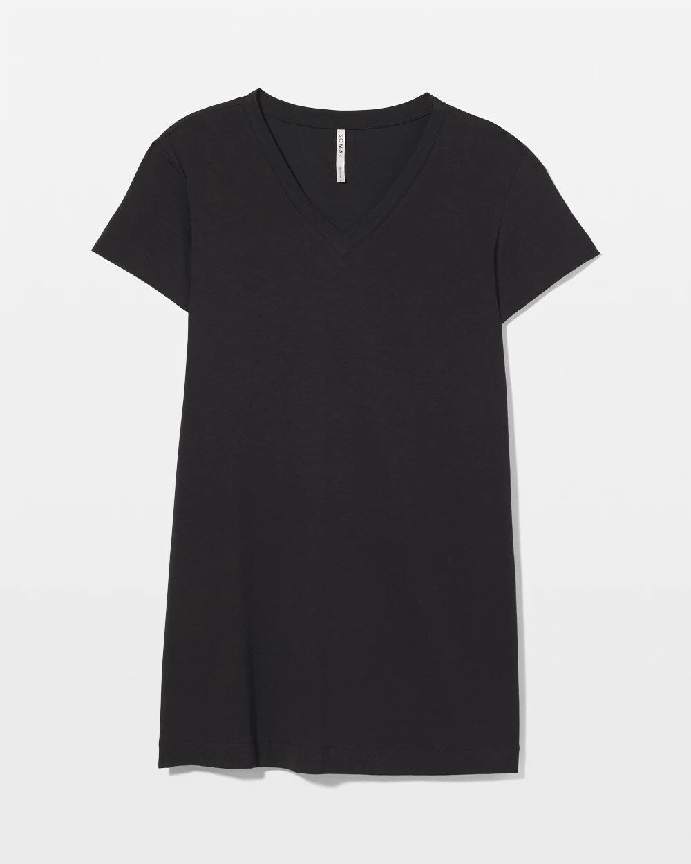 BLACK Short-Sleeve Sleepshirt