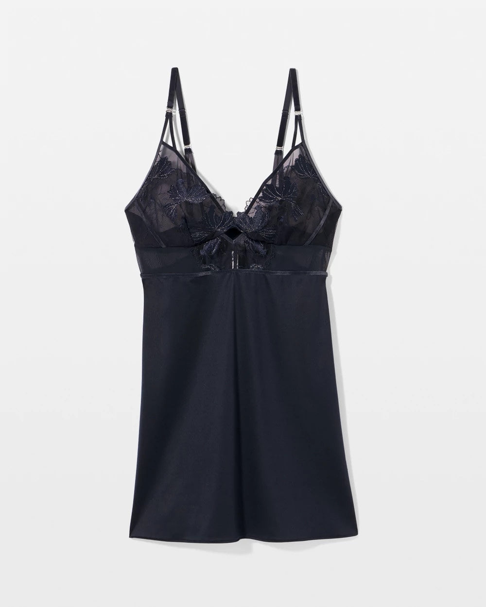 MIDNIGHT SKIES Soma’s Sexiest Luster Knit Embroidered Chemise