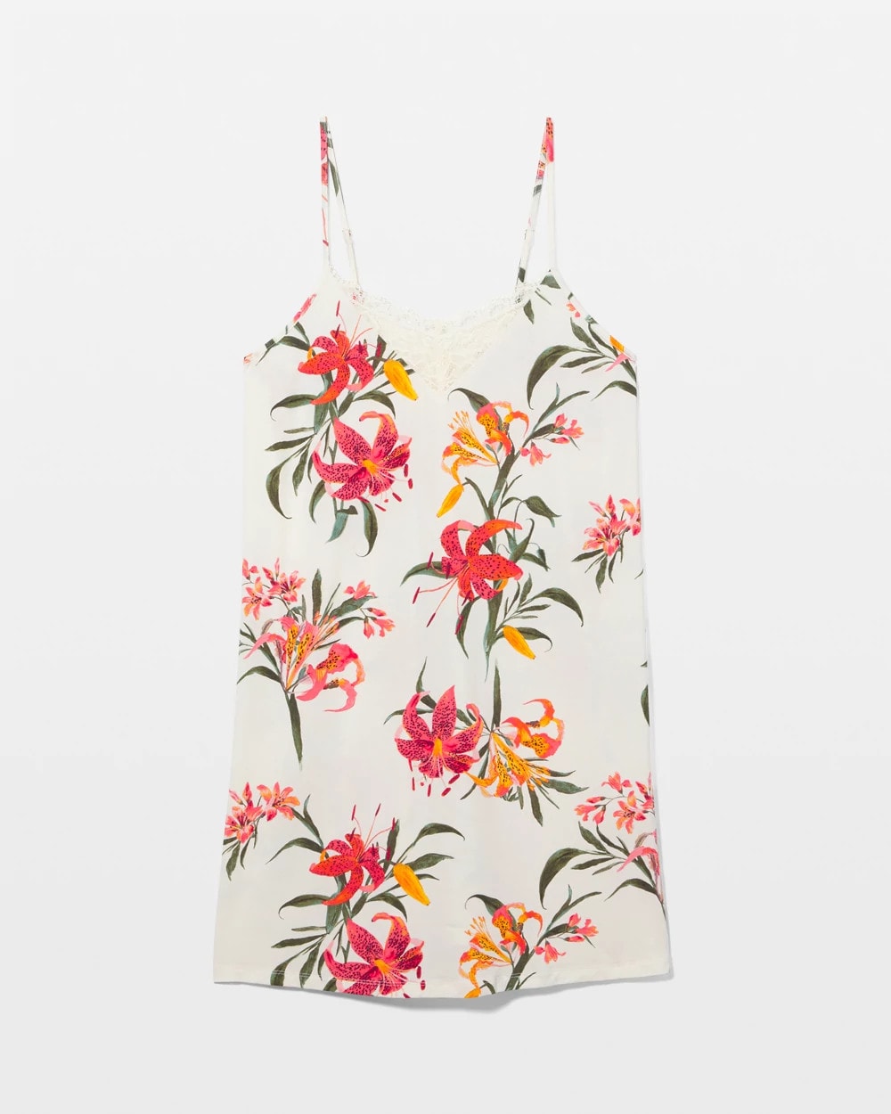 LE TIGRE FLORA CHAMPAGNE Lace Trim Chemise