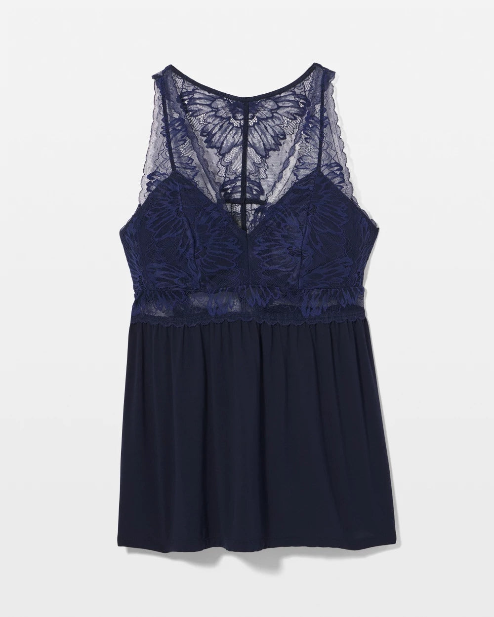 NIGHTFALL NAVY Soft Support Lace Pajama Cami