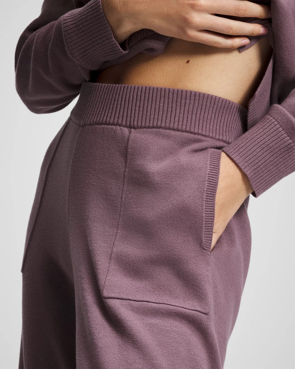 PURPLE FLINT Cotton Sweater Crop Pant