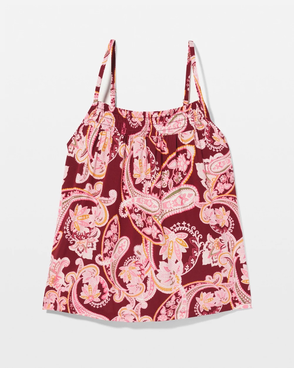 KASHMIR PAISLEY KISS Smocked Pajama Cami