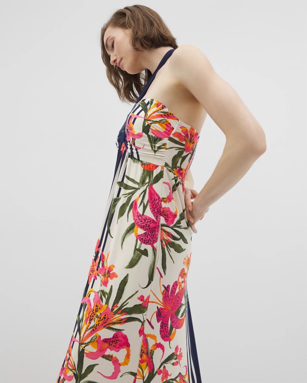 LE TIGRE FLORA BDR PARCH Retreat Maxi Bra Dress