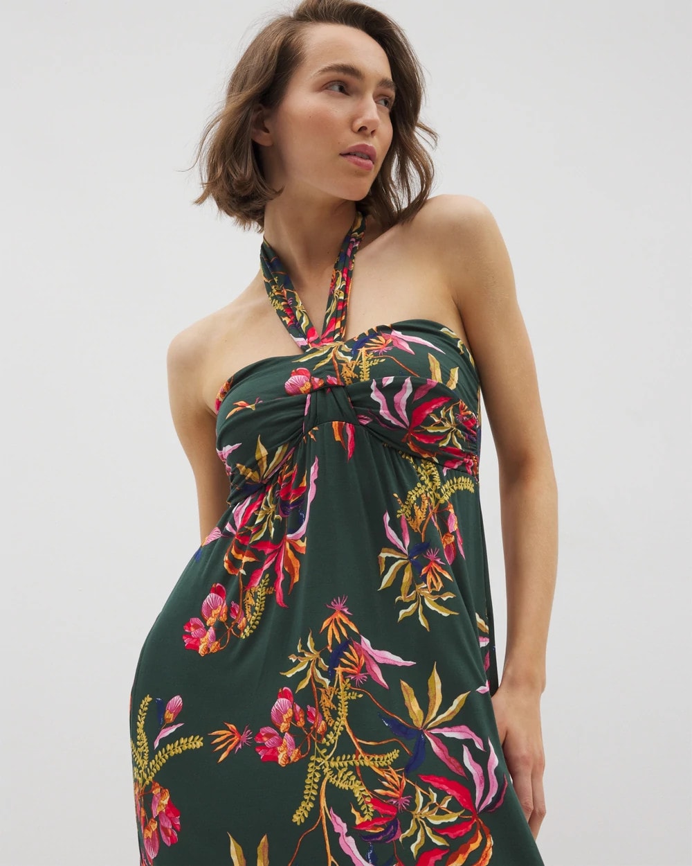 SUNRISE FLORA M EMERALD Retreat Maxi Bra Dress