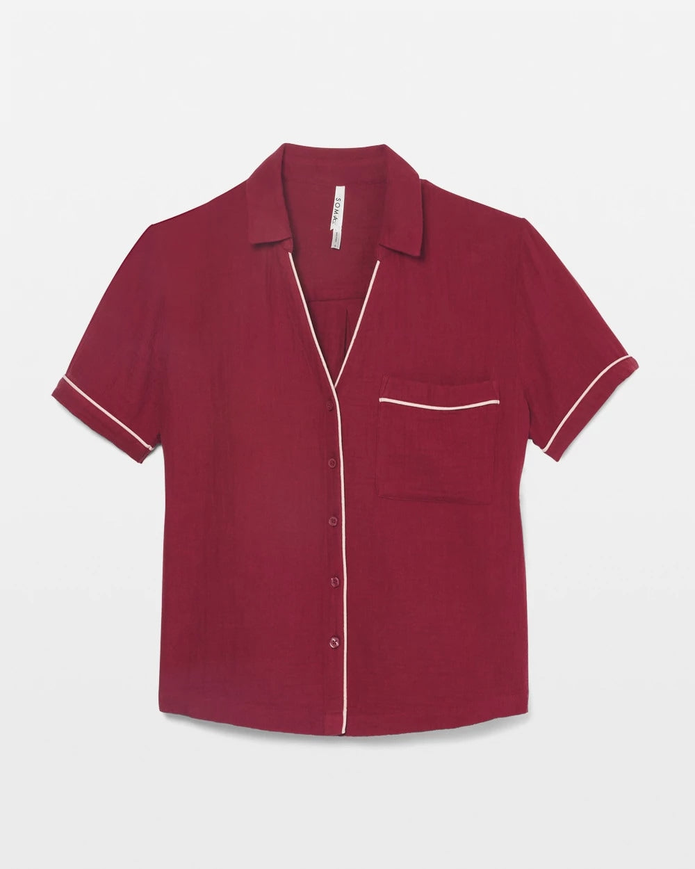 VERMILLION Short-Sleeve Pajama Top
