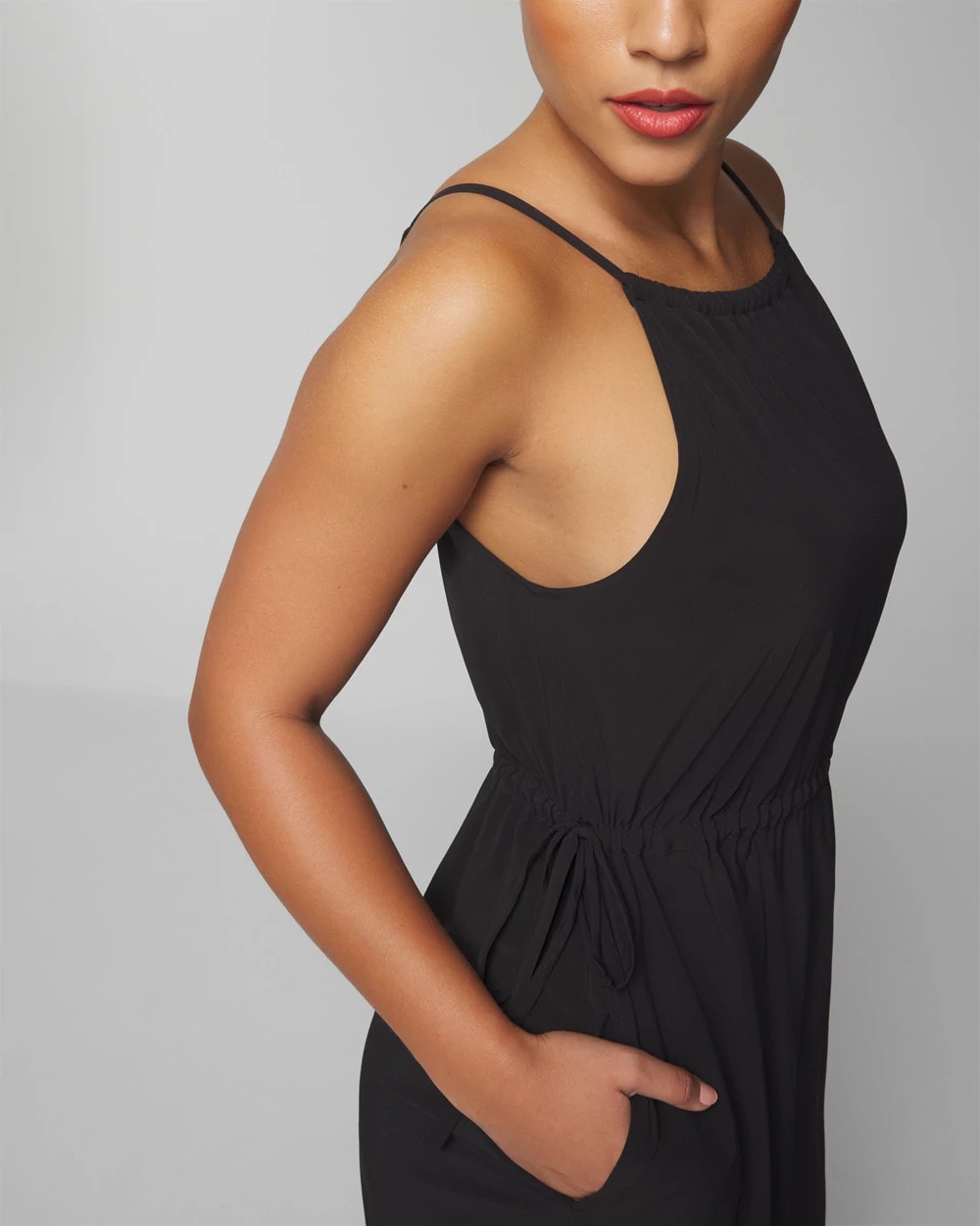 BLACK Relaxed Travel Bra Dress