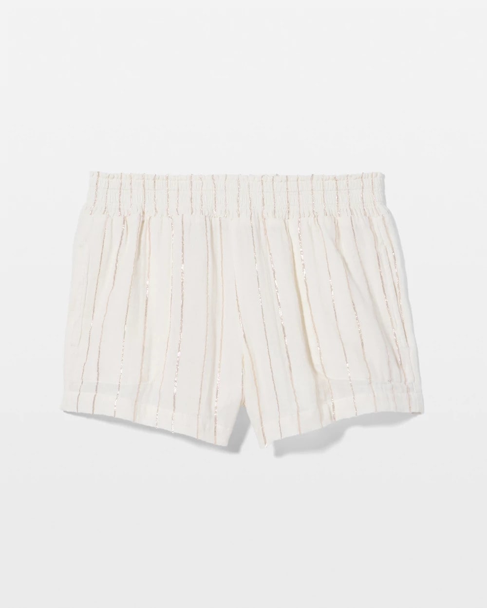 CHAMPAGNE STRIPE Cotton Gauze Pajama Shorts
