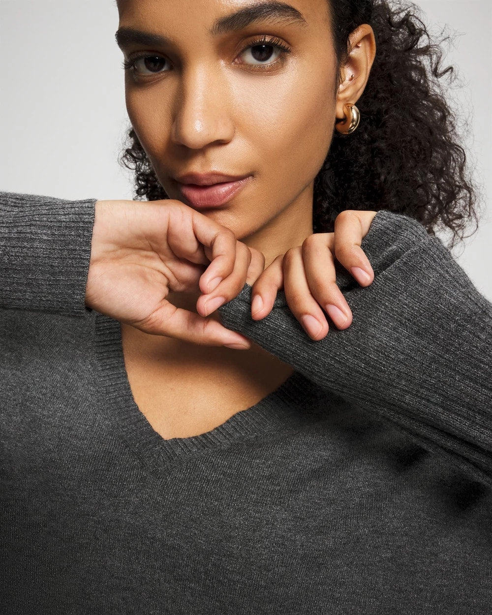 HEATHER QUARTZ Premier Knit Sweater