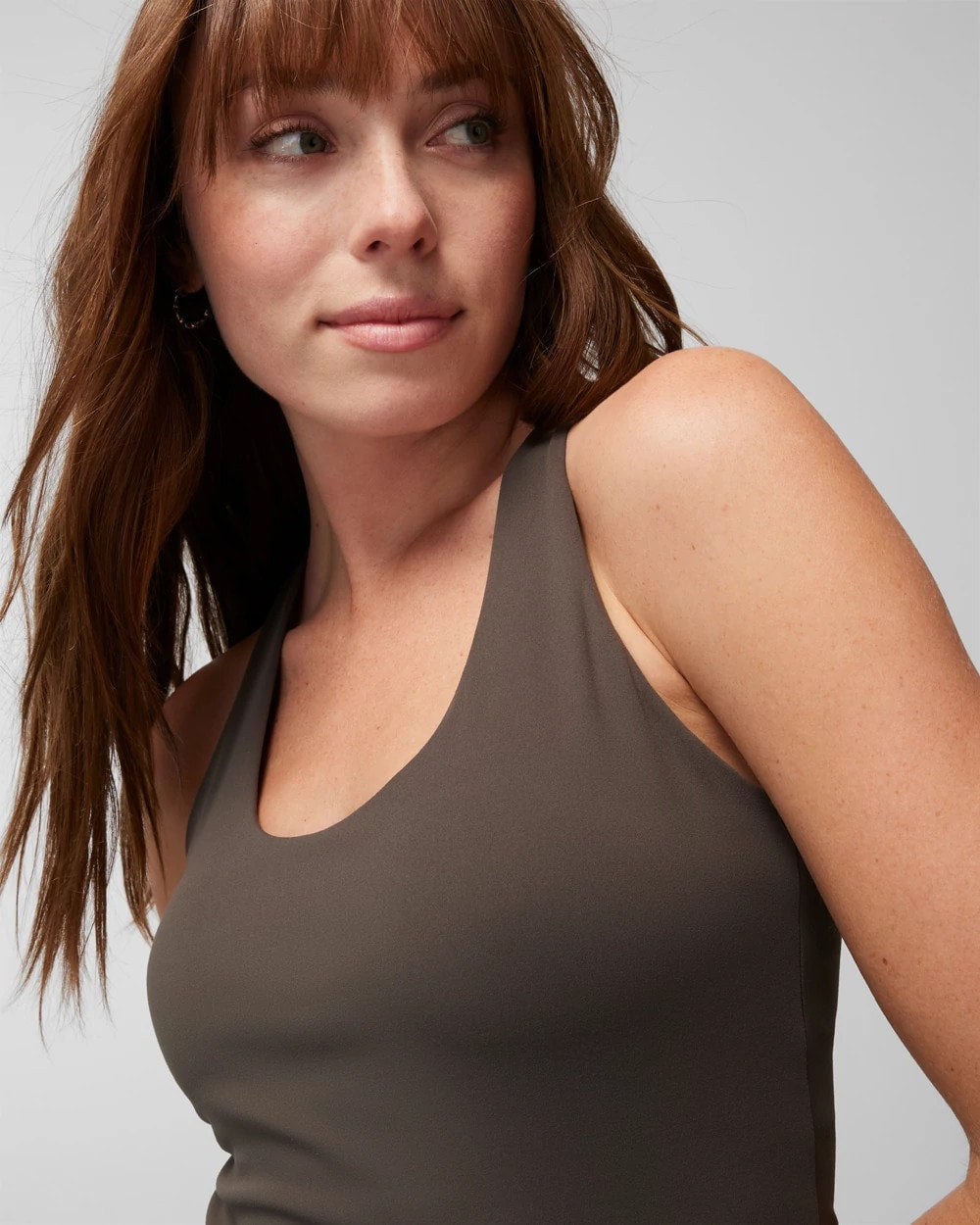DARK GRAY OLIVE 24/7 Racerback Bra Tank