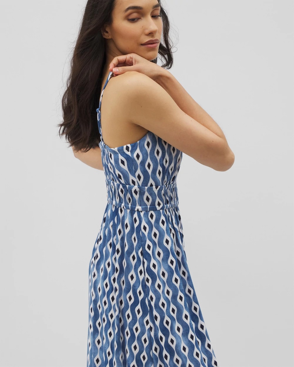 REVERIE GEO COCONUT Paradiso Maxi Bra Dress