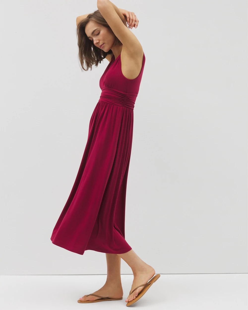 RED BEAUTY Goddess Midi Bra Dress