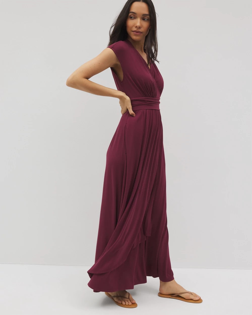 VELVET PLUM Serenity Maxi Bra Dress