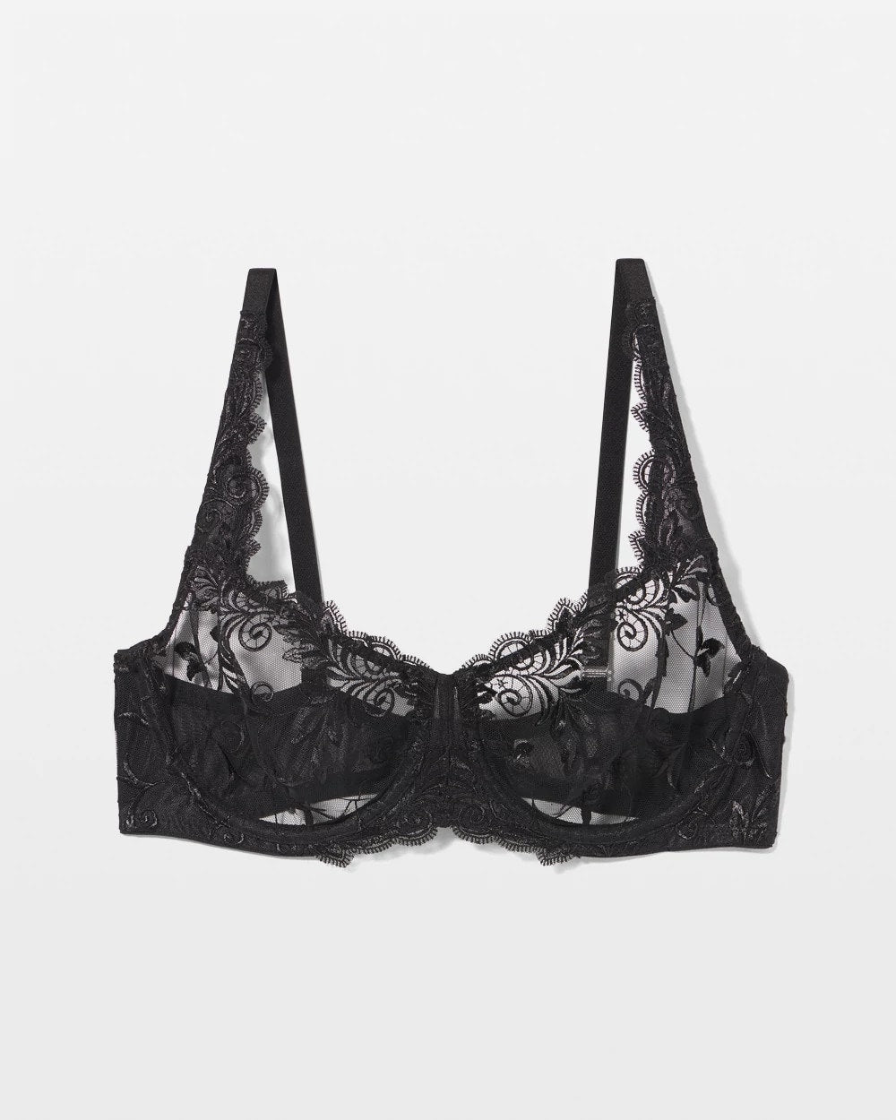 BLACK Unlined Bra