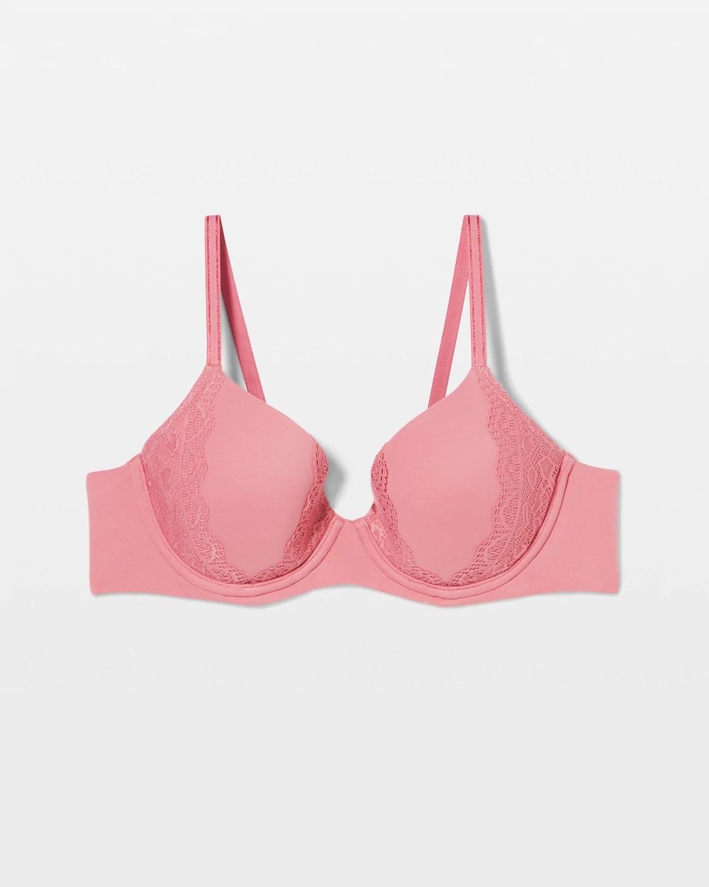 ANTIQUE PINK Enchanting Lace Trim Bra
