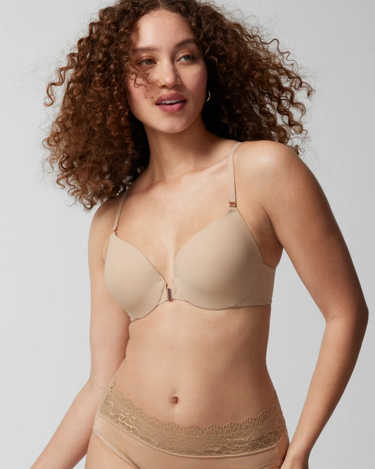 WARM AMBER Front-Close Perfect Coverage Bra