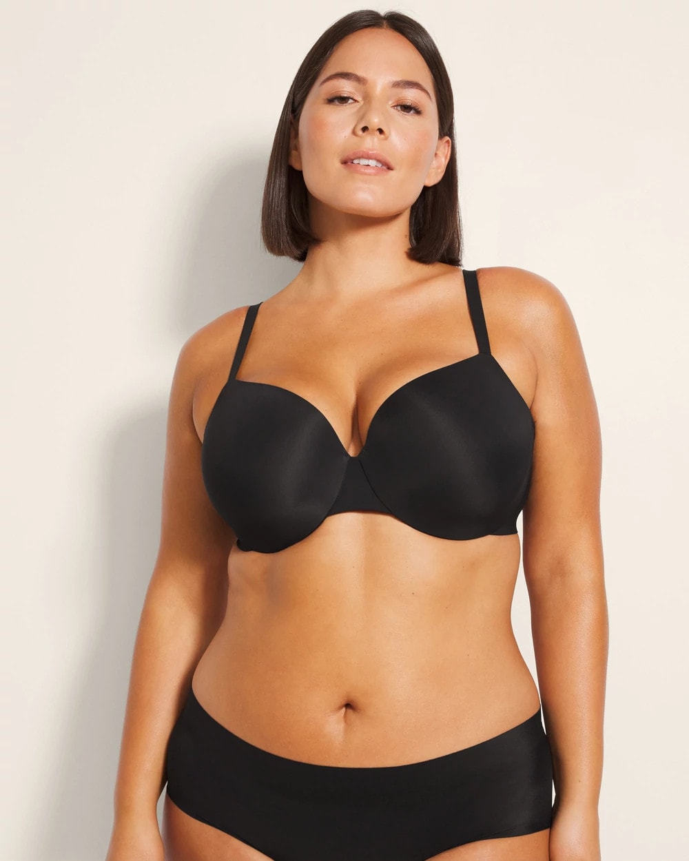 BLACK Lightly Lined Perfect Coverage Bra