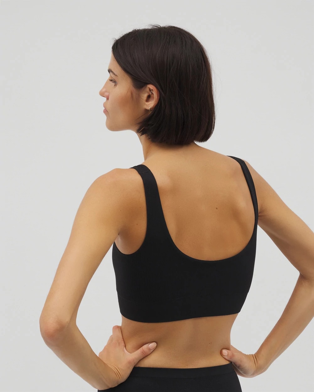 BLACK Seamless Rib Bralette