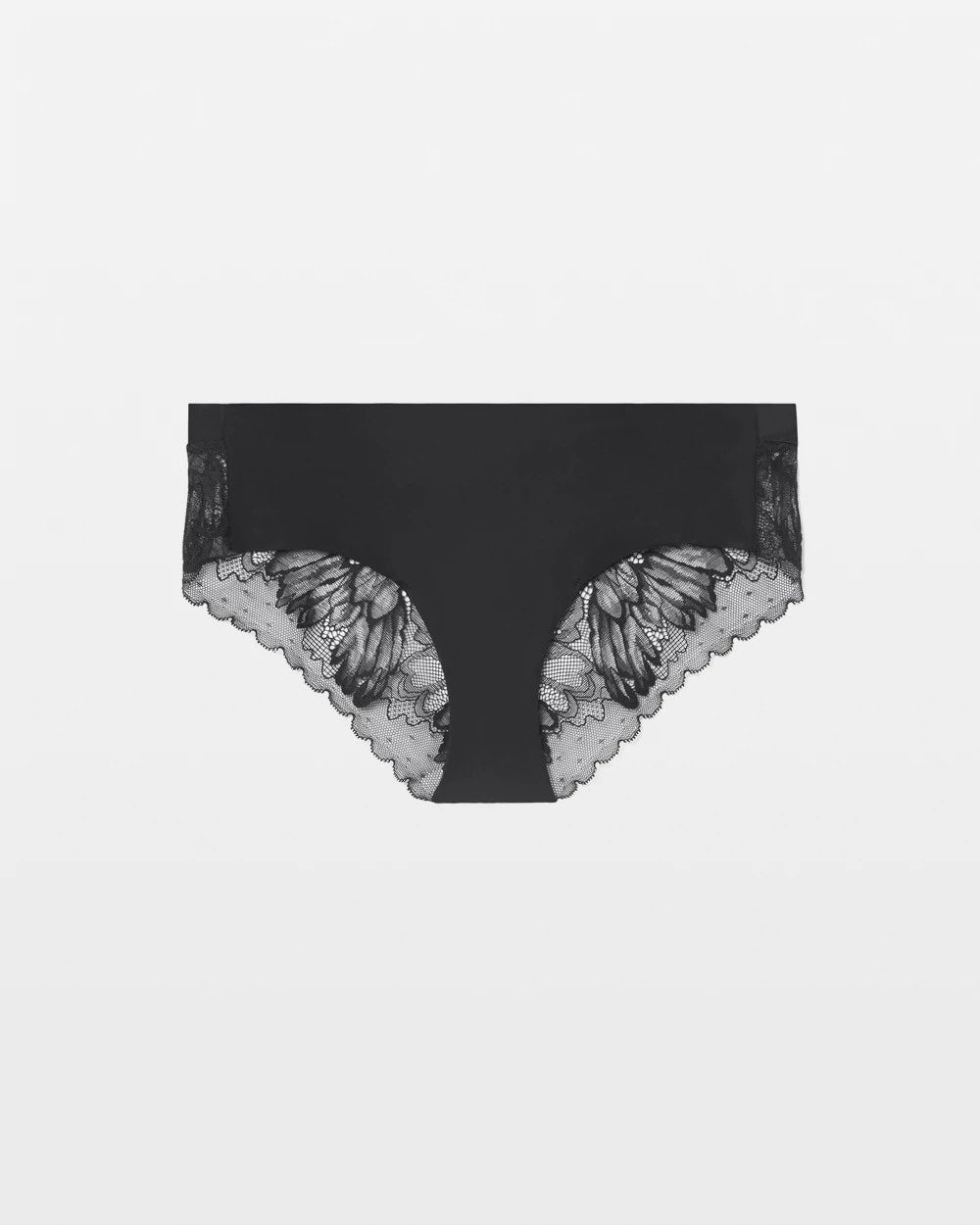 BLACK Cheeky Hipster Panty with Lace Back
