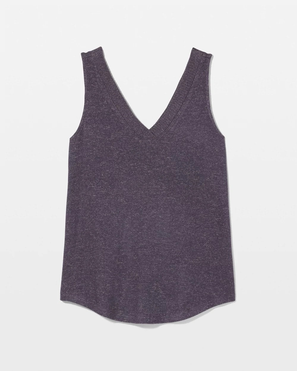 GRAY INK/PEARLED IVORY V-Neck Pajama Tank