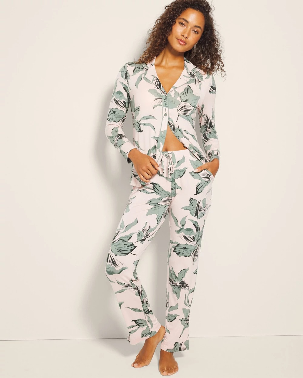 BLOOM BREEZE G SEPIA ROSE Ankle Pajama Pants