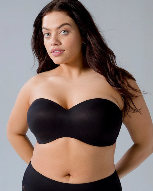 BLACK Wireless Strapless Bra