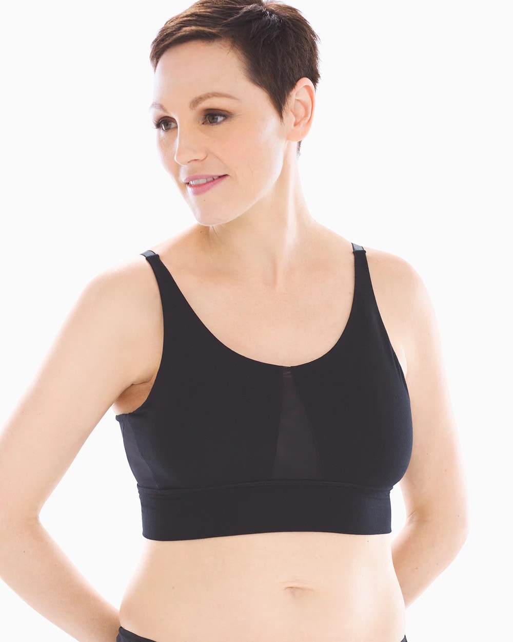 BLACK Wireless Pocketed Comfort Bra