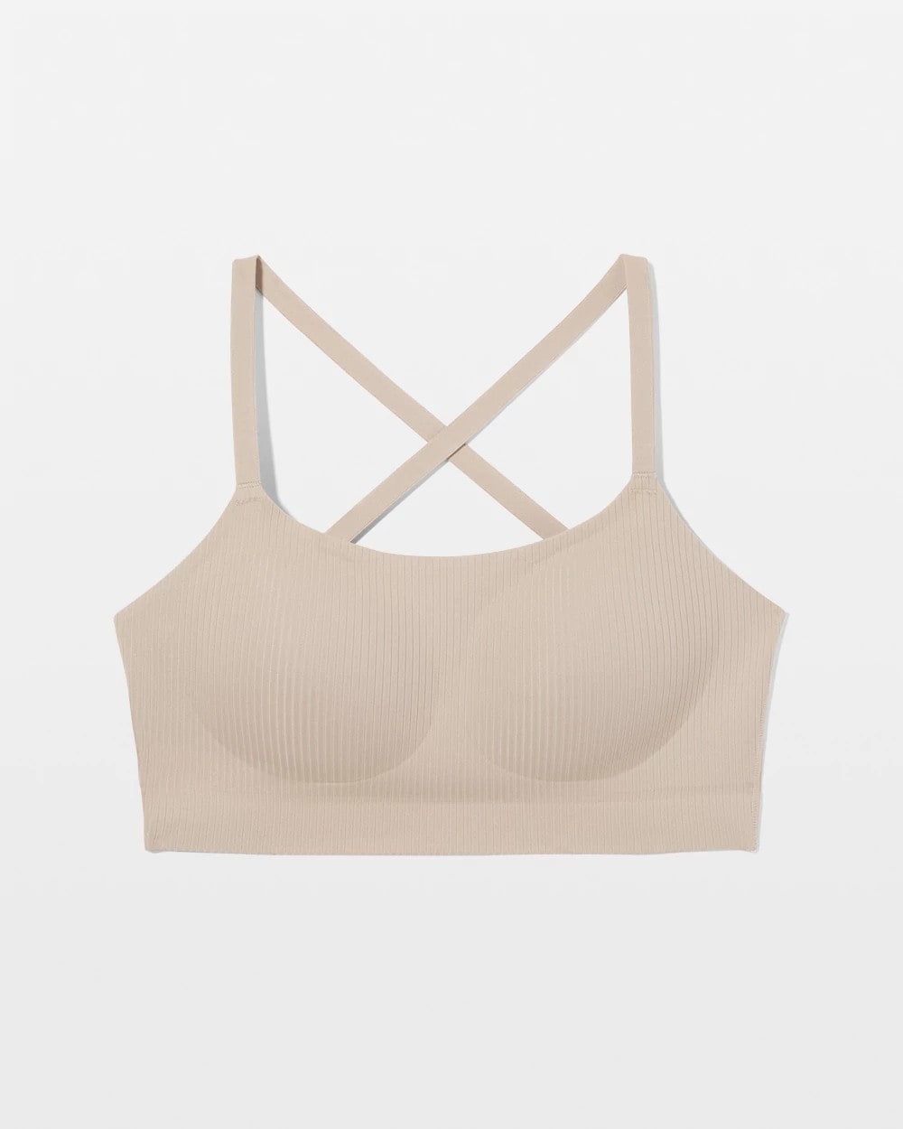 SIMPLY TAUPE Rib Adjustable Bralette