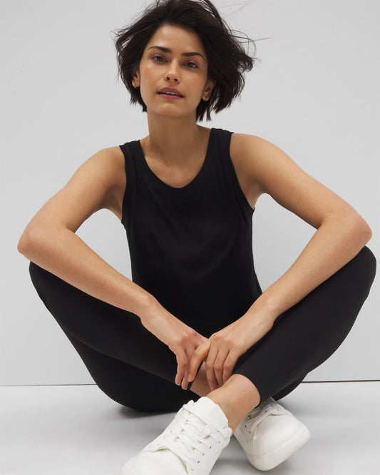 BLACK Rib Knit Tank