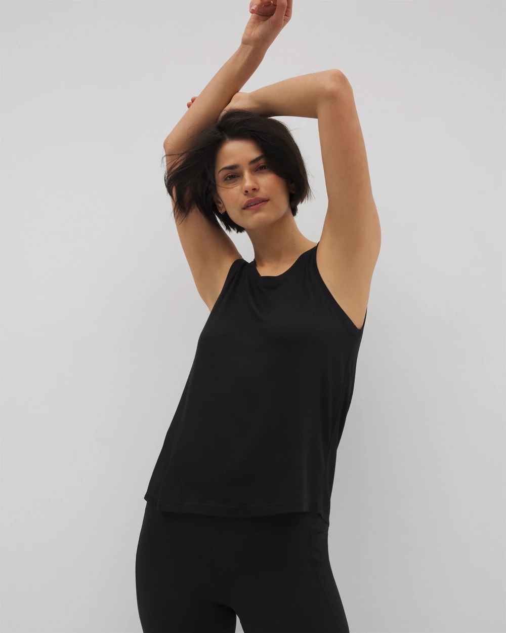 BLACK Rib Knit Tank