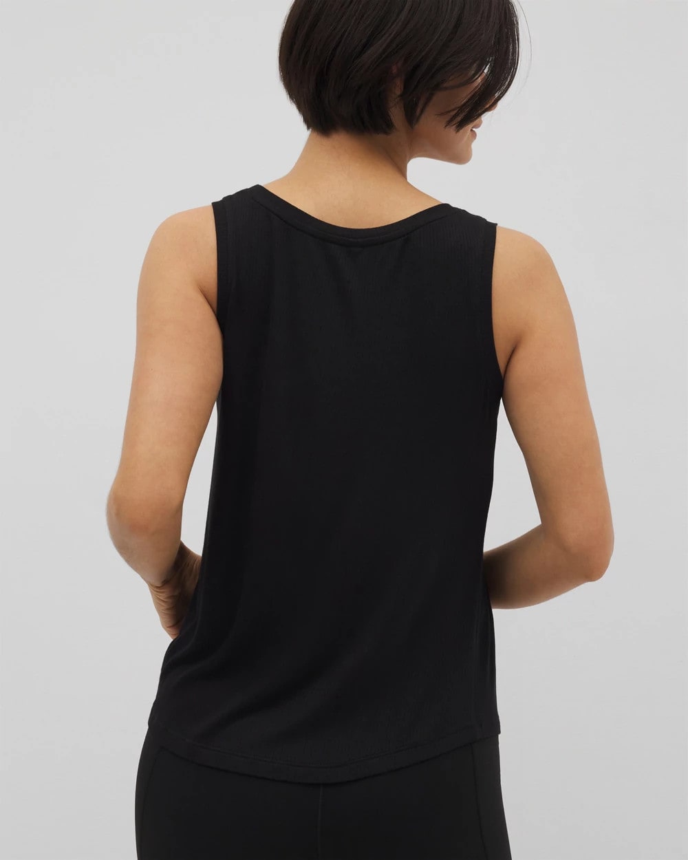 BLACK Rib Knit Tank