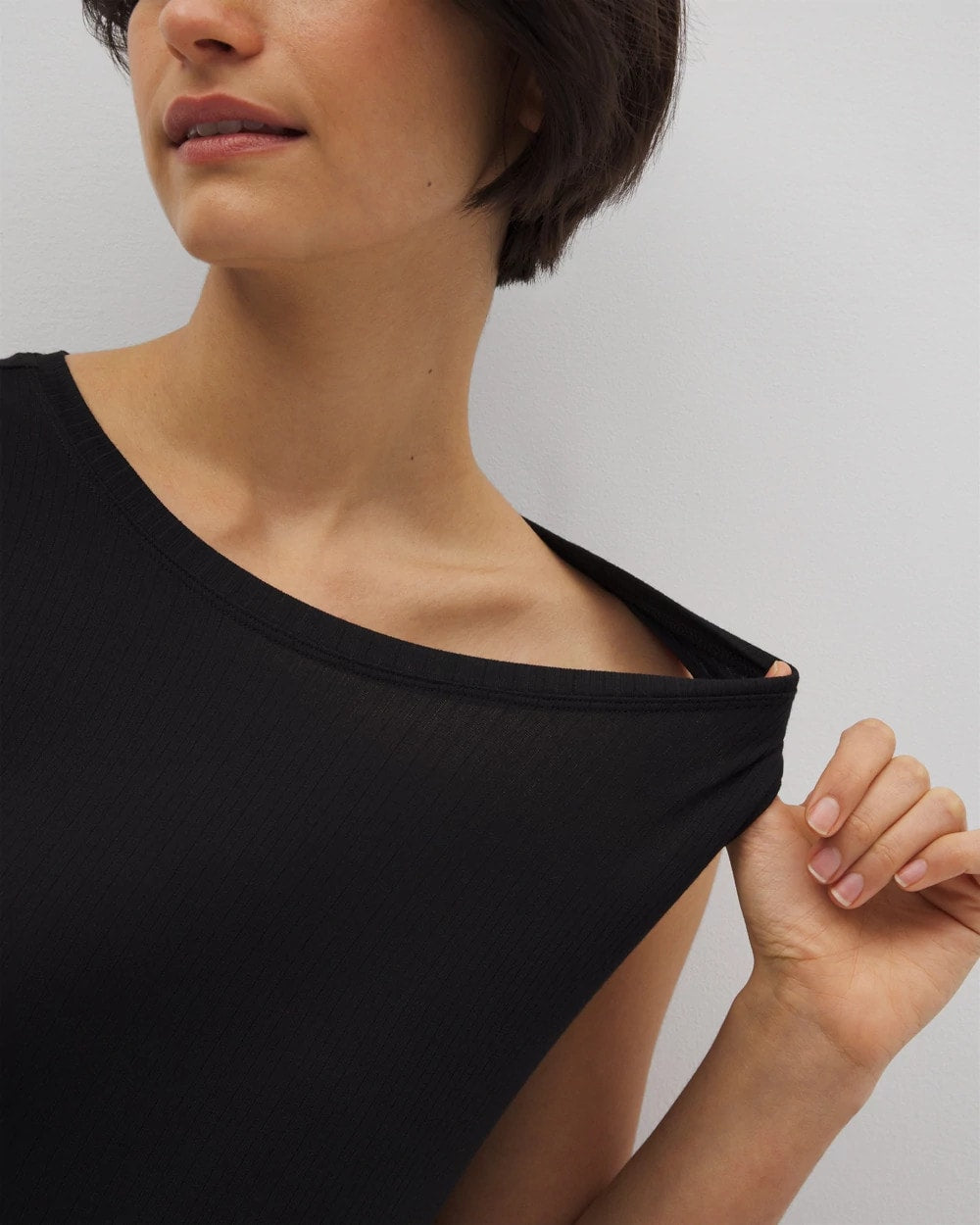 BLACK Rib Knit Tank