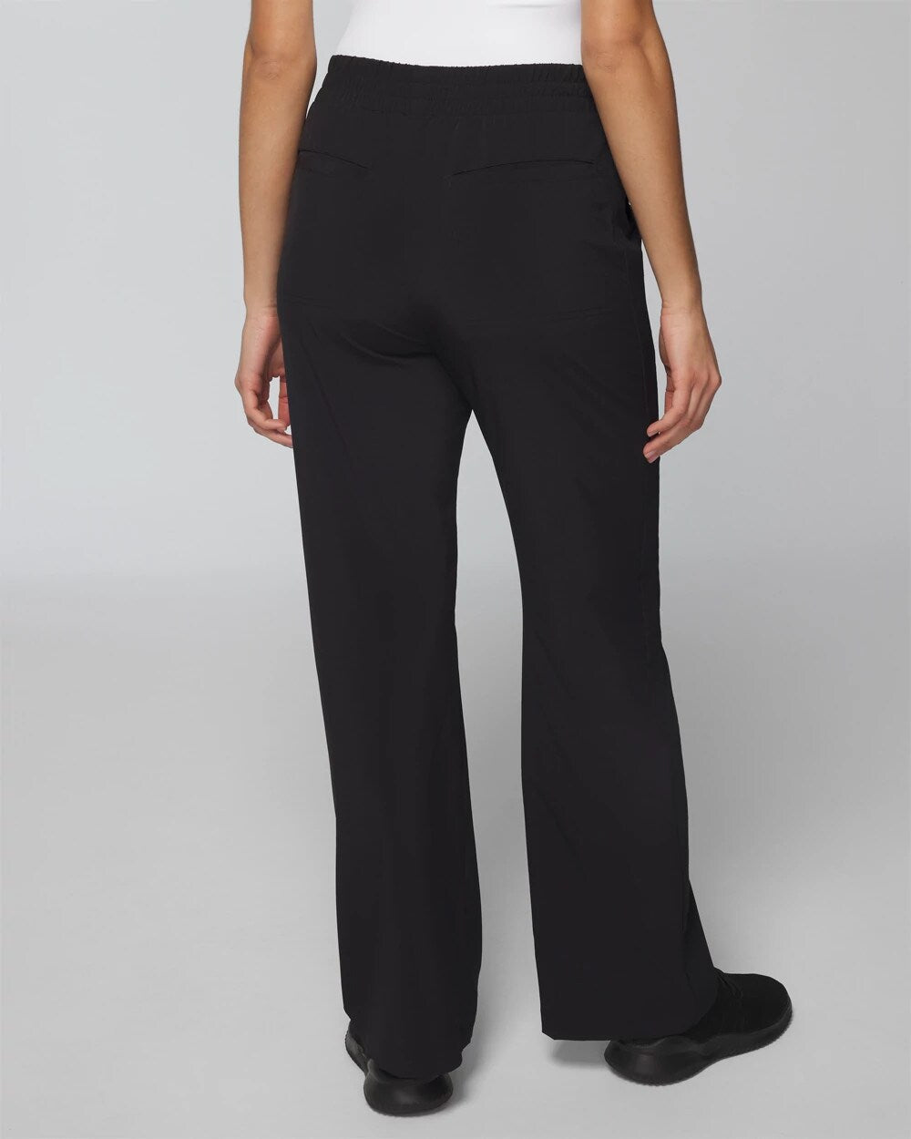 BLACK Relaxed Wide-Leg Pants