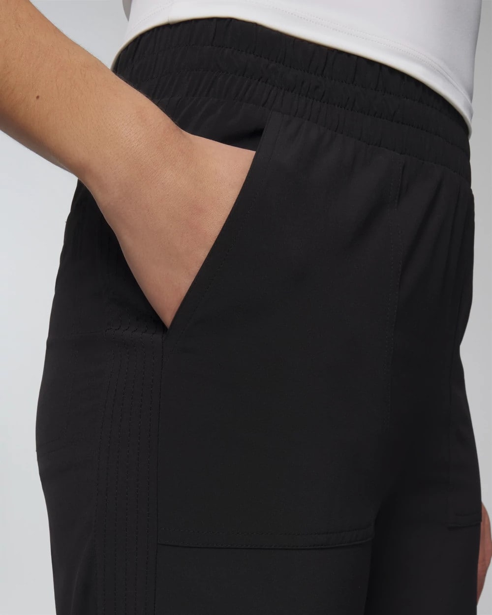BLACK Relaxed Wide-Leg Pants