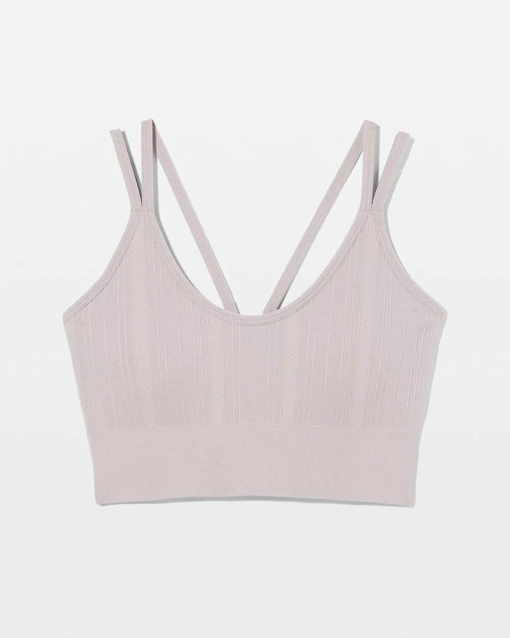 MINERAL GRAY Seamless Bra With Strappy Back