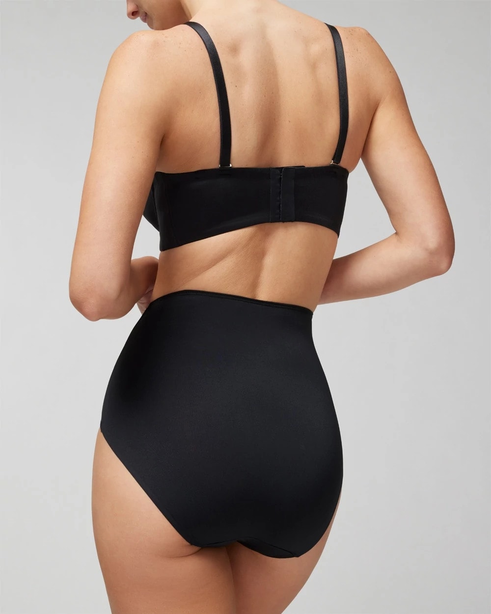 BLACK High-Waist Brief Panty