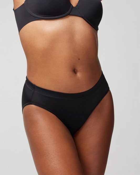 BLACK High-Leg Brief Panty