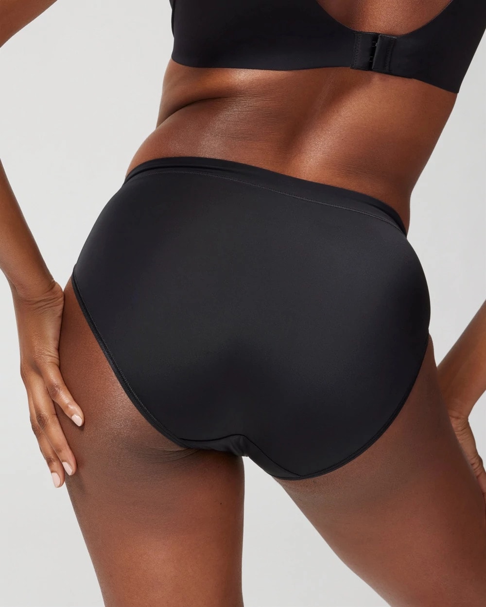 BLACK High-Leg Brief Panty