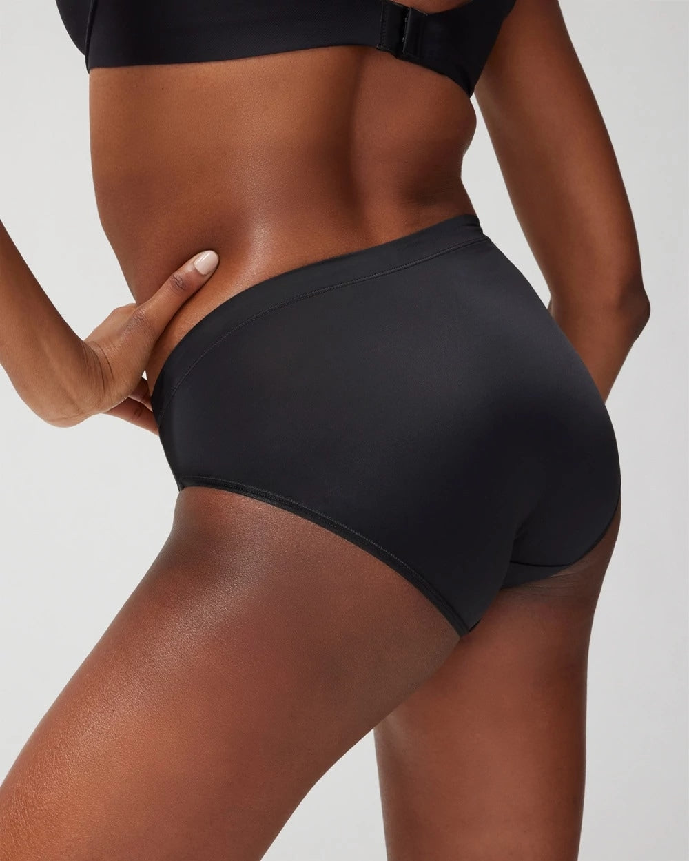 BLACK High-Leg Brief Panty
