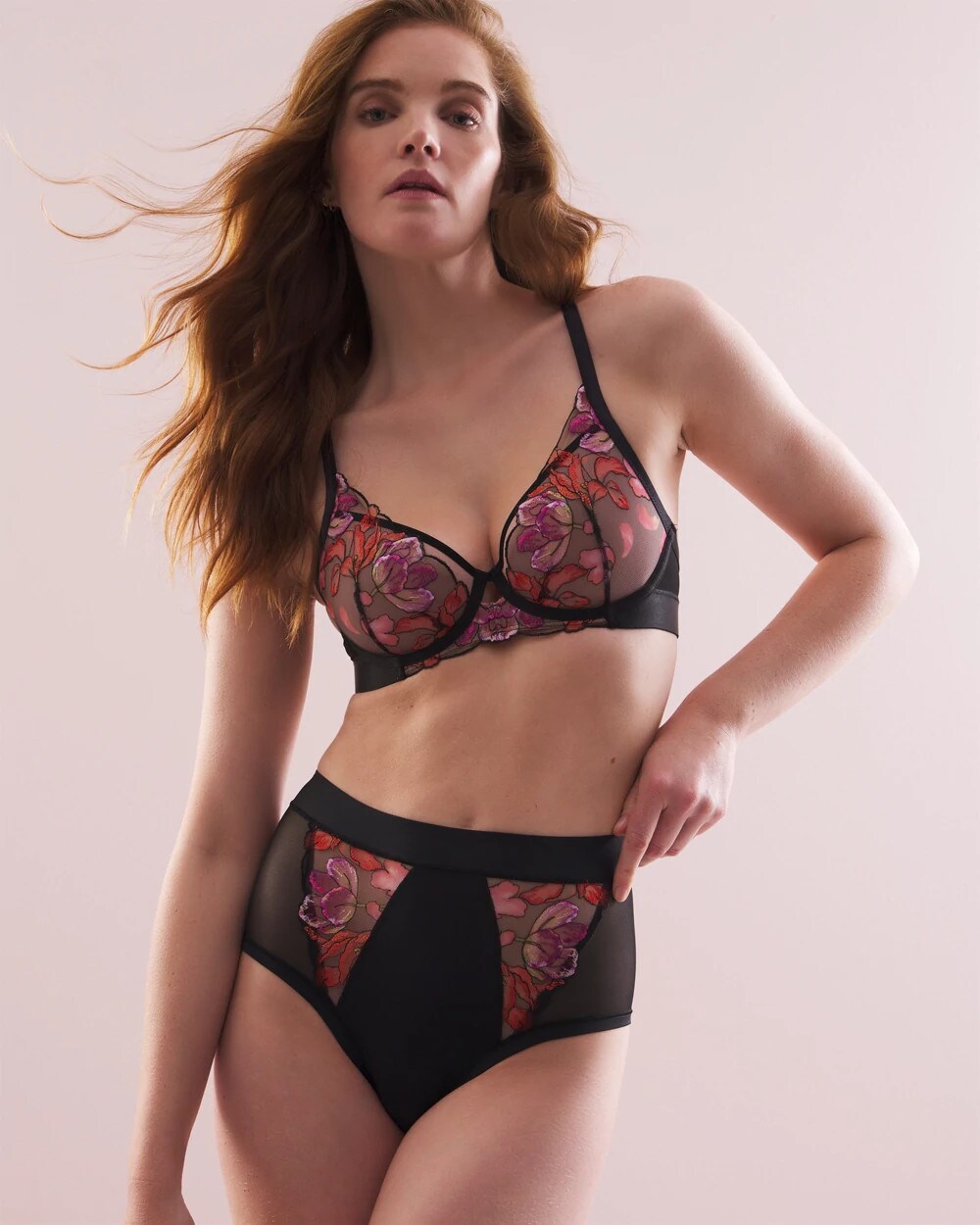 MULTI Soma's Sexiest High-Waist Cheeky Brief Panty with Embroidery