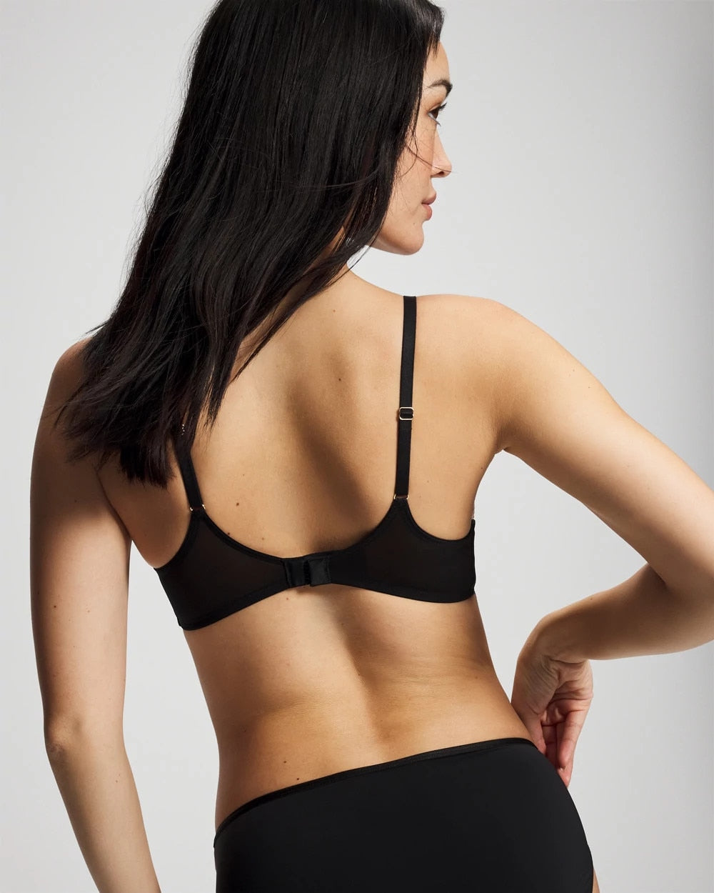 BLACK Tattoo Embroidered Perfect Coverage Bra