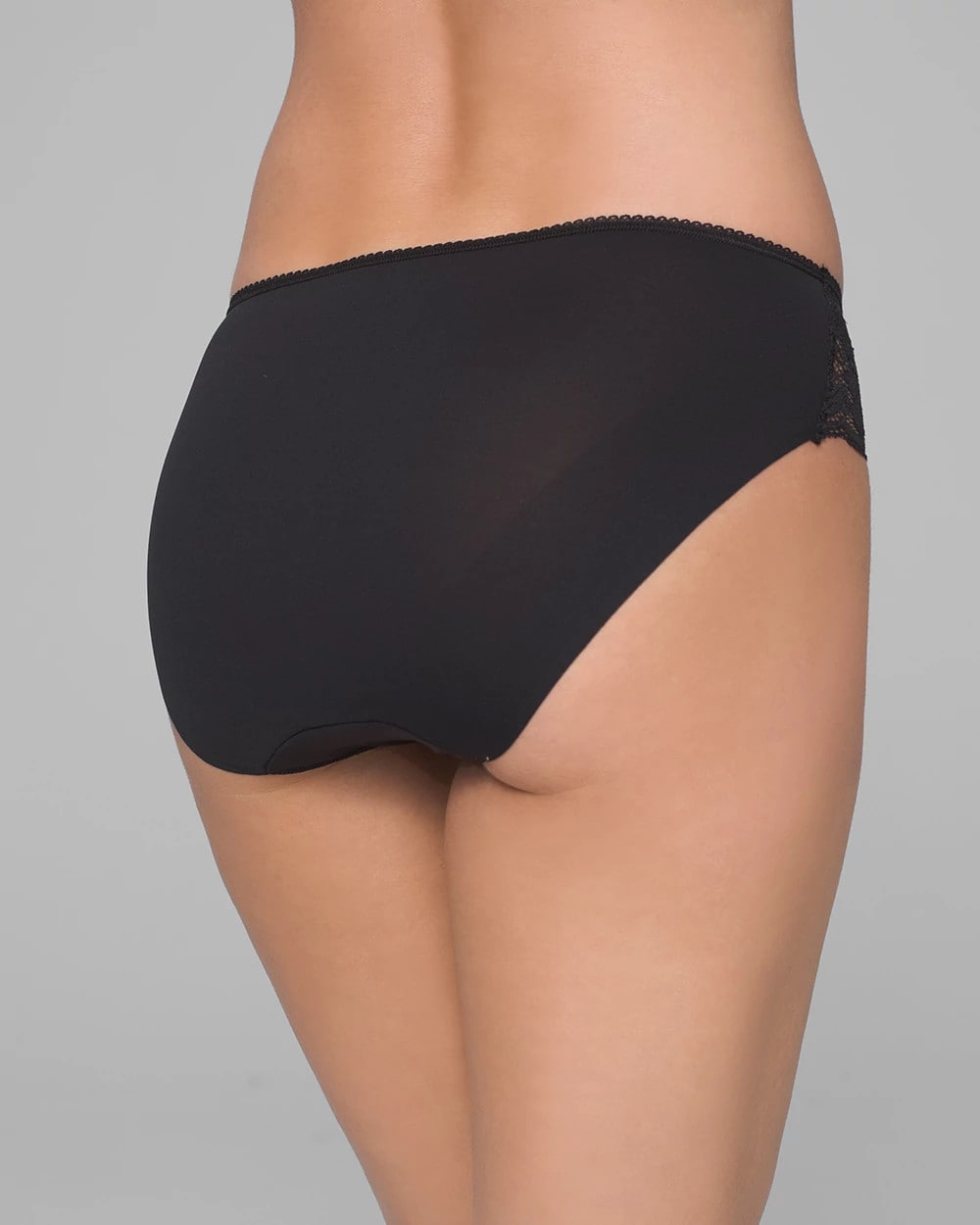 BLACK Hipster Panty with Lace