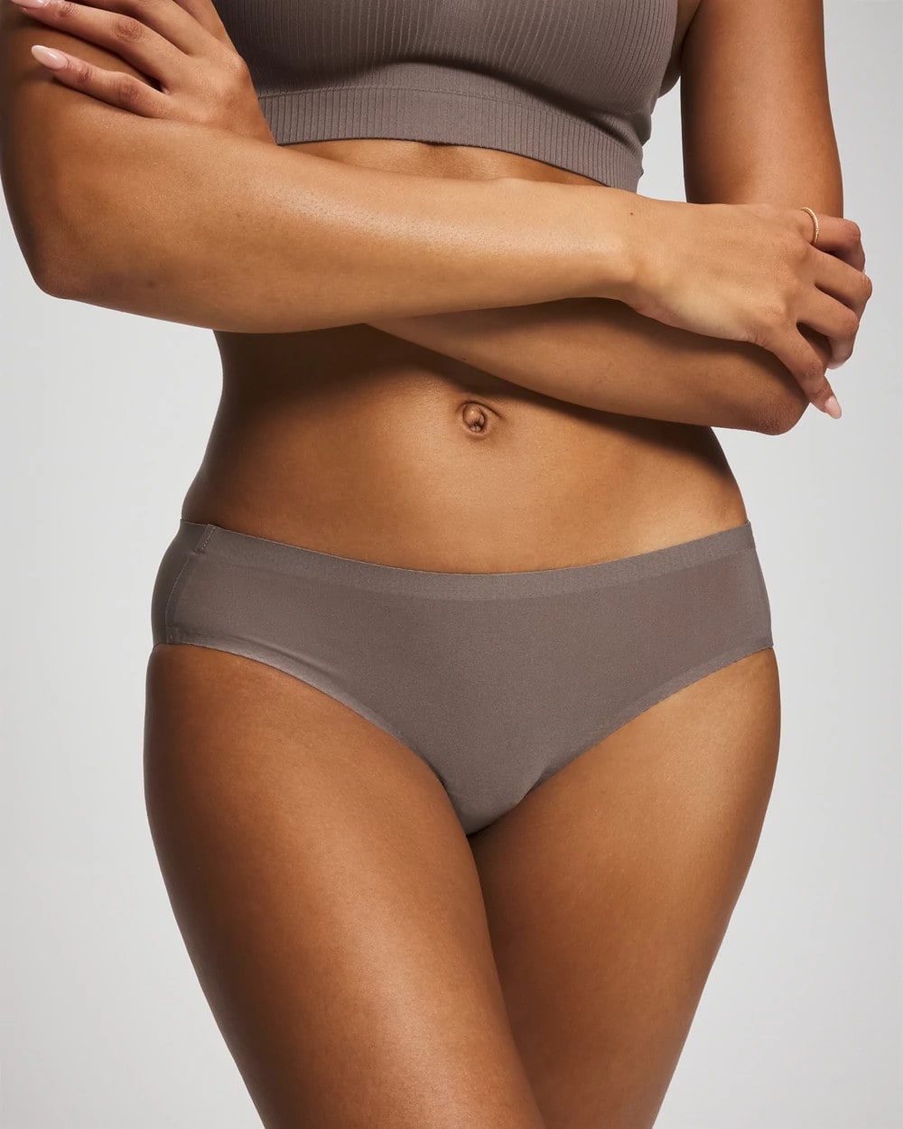 DARK TAUPE Soft Stretch Hipster Panty