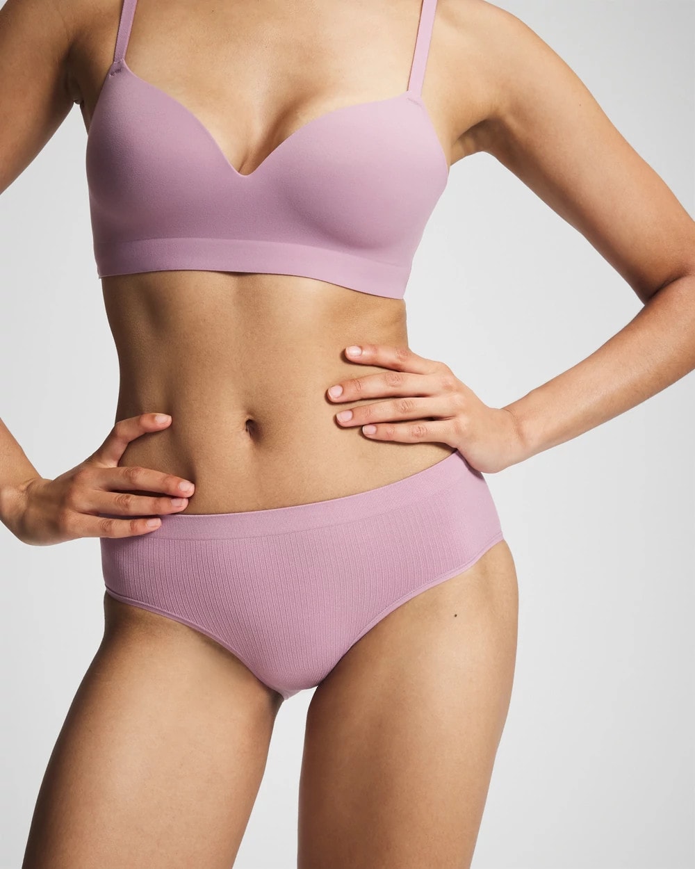 LILAC WINE Seamless Rib Hipster Panty