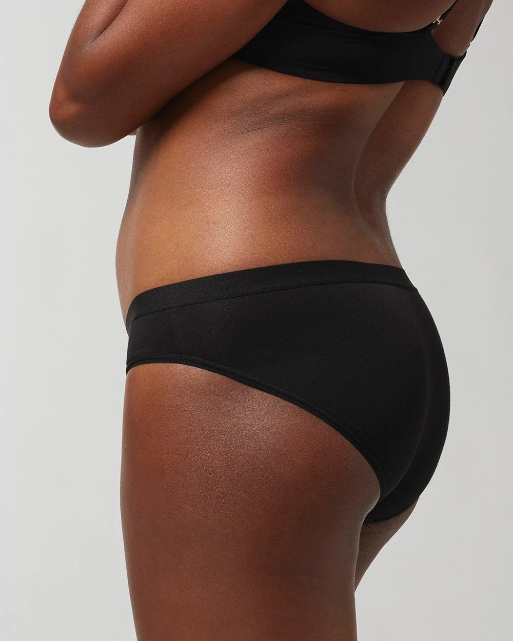 BLACK Cotton Hipster Panty