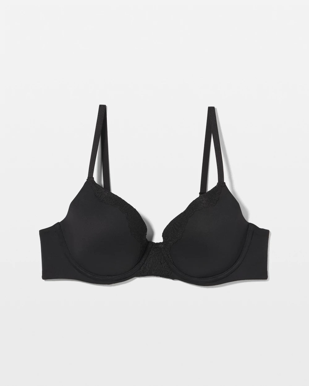 BLACK Embraceable Perfect Coverage Bra with Crochet Lace